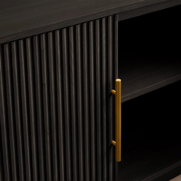 Finnley Wood TV Stand Cabinet Modern Media Console Living Room television Storage Unit - Image 6