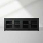 Bodhi Oak Media Console Wood TV Stand Side Cabinet Rustic Television Storage Unit Sideboard