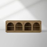Hattie TV Stand Cabinet Oak Media Console Wood Sideboard Modern television Storage Side Unit - Image 7