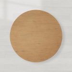 Felton Oak Wood Round Coffee Table Wood Center Tea Table Minimalist Rural Cocktail Table - Image 3