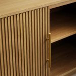 Finnley Wood TV Stand Cabinet Modern Media Console Living Room television Storage Unit - Image 3