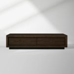 Sullivan Rectangular Storage Coffee Table Wood Center Cocktail Table Oak Tea Table with Drawers - Image 9
