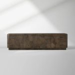 Polanco TV Stand Unit Wood Sideboard Media Console Ash Entryways Storage Cabinet - Image 4