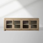 Bodhi Oak Media Console Wood TV Stand Side Cabinet Rustic Television Storage Unit Sideboard - Image 6