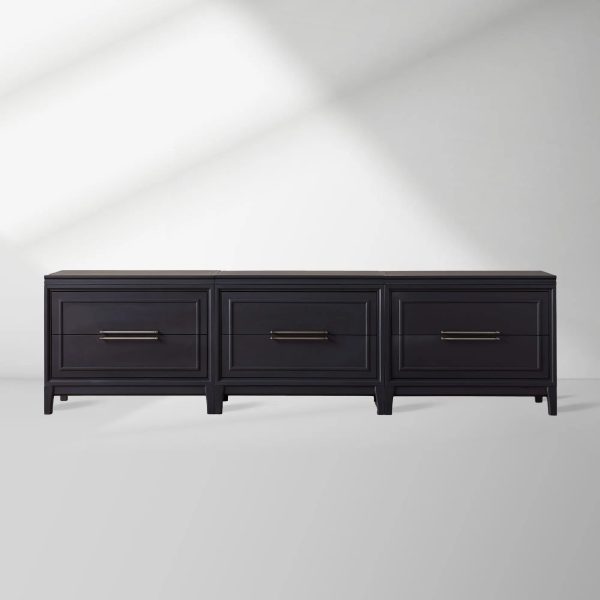 Rowan Modular TV Stand Unit Wood Entryways Storage Sideboard with Drawers - Image 3