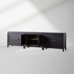Rowan 4 Drawers TV Stand Unit Wood Entryways Storage Sideboard Cabinet Media Console - Image 4