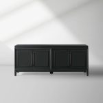 Rowan Modular Wood TV Stand Modern Sideboard Television Storage Unit with Wood Doors Entrance Cabinet - Image 9
