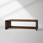 Felton Minimalist Coffee Table Oak Cocktail Table Rural Living Room  Wood Center Tea Table - Image 2