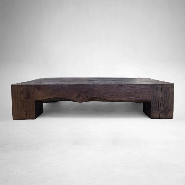 Ubud Square Reclaimed Teak Coffee Table Wood Living Room Center Tea Table Vintage Cocktail Table - Image 12