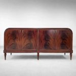Frances Vintage Sideboard Mahogany buffet Storage Cabinet Wood Entryways Cabinet - Image 4