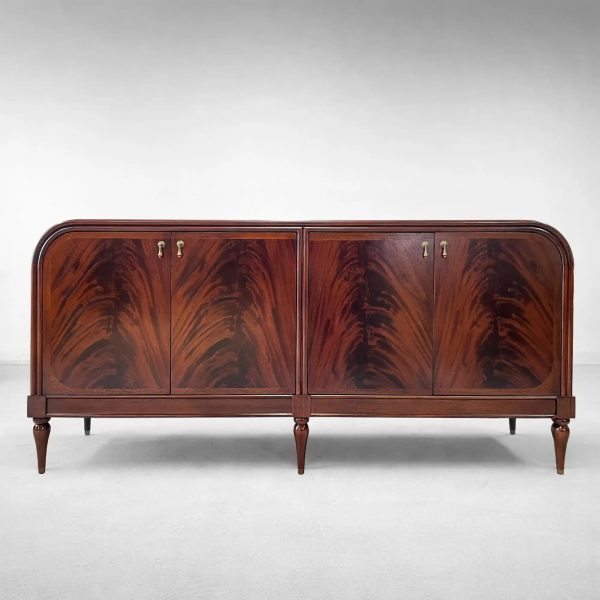 Frances Vintage Sideboard Mahogany buffet Storage Cabinet Wood Entryways Cabinet - Image 4