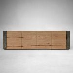 Telluride Mexican Oak TV Stand Cabinet Media Console Result Sideboard Wood Television Storage Unit - Image 7