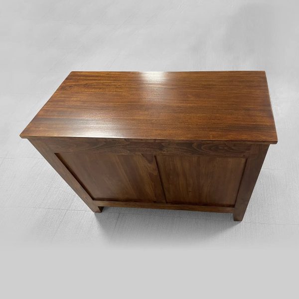 Stefania Hand-Painted Florals Buffet Cabinet Poplar Wood Sideboard Living Room Entryways Cabinet - Image 6