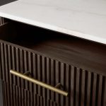 Finnley Wood Eight-Drawer Dresser with Marble or Bluestone Top Rural Chest Of 8 Drawers Cabinet - Image 18
