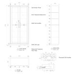 Willow Wood Tall Display Storage Cabinets Clean-Line Design - Image 7