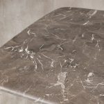 San Germani 72" Stone Coffee Table with Dauphine Metal Base - Image 3