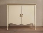 Varzi Hand-Painted Wood Storage Sideboard Antique Buffet Cabinet Tanganika - Image 4