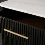 Finnley Wood Eight-Drawer Dresser with Marble or Bluestone Top Rural Chest Of 8 Drawers Cabinet - Image 6
