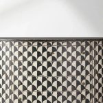 Andretta solid poplar wood drawer Cabinet With black and white geometric motif - Image 3