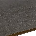 Max Rectangular Glass Coffee Table Faux Shagreen Living Room Center Tea Table - Image 7