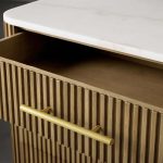 Finnley Wood Eight-Drawer Dresser with Marble or Bluestone Top Rural Chest Of 8 Drawers Cabinet - Image 24