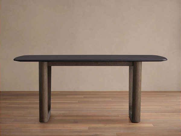 Saint Germain Wood Rectangle Dining Table with Solid Oak Top Rennes Base - Image 7