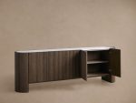 Flore Stone Top Buffet Sideboard Marble Entryways Cabinet - Image 8
