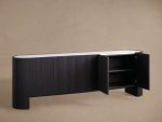 Flore Stone Top Buffet Sideboard Marble Entryways Cabinet - Image 18
