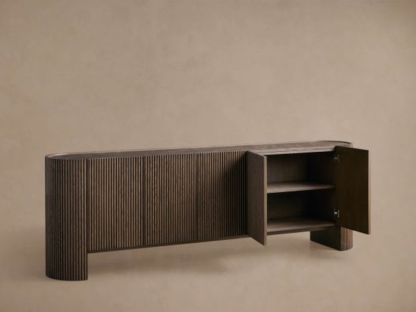 Flore Stone Top Buffet Sideboard Marble Entryways Cabinet - Image 11
