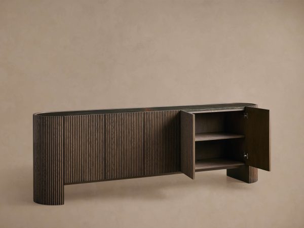 Flore Stone Top Buffet Sideboard Marble Entryways Cabinet - Image 2