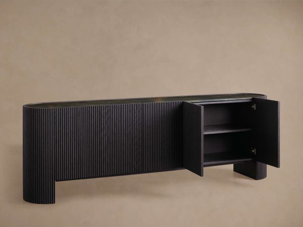 Flore Stone Top Buffet Sideboard Marble Entryways Cabinet - Image 14