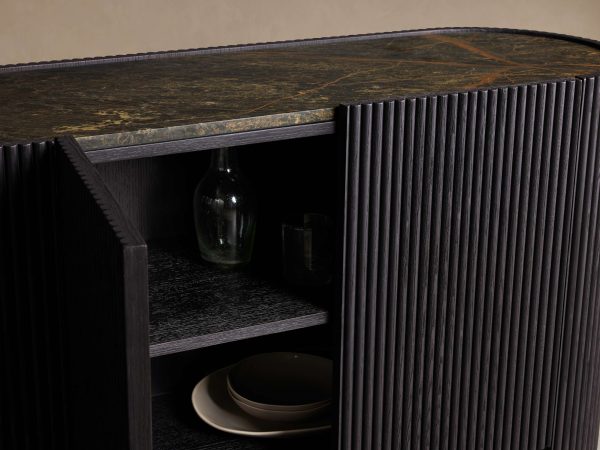 Flore Stone Top Buffet Sideboard Marble Entryways Cabinet - Image 15