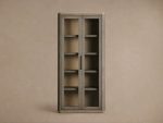 Harrow Tall Display Cabinets with Faux Shagreen Finish - Image 2