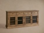 Kensington Reclaimed Glass Buffet Vintage Reclaimed Wood Farmhouse Style - Image 4