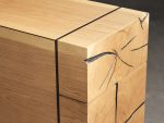 Mihaela Wood water-based process Sideboard Oak Buffet Storage Cabinet - Image 4