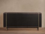 Mihaela Wood water-based process Sideboard Oak Buffet Storage Cabinet - Image 5