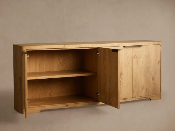 Redding Sideboard - Minimalist Solid Wood Modern Buffet Cabinet - Image 8