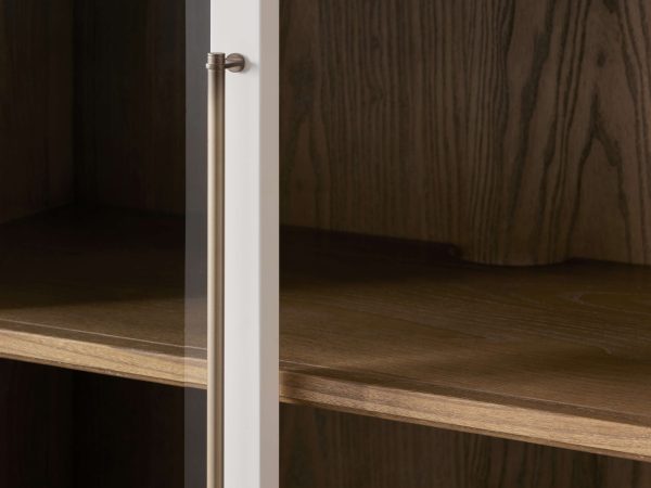 Rowan Modular Wood Tall Display Cabinet With Glass Doors - Image 3