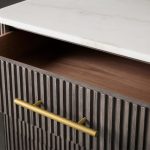 Finnley Wood Eight-Drawer Dresser with Marble or Bluestone Top Rural Chest Of 8 Drawers Cabinet - Image 12