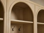 Hattie Oak Wood Entryway Cabinet Storage Tall Cabinet With Hooks - Image 13