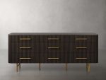 Finnley Wood Nine-Drawer Dresser with Natural Stone Drawer Chest Cabinet - Image 14