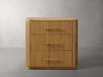 Finnley Wood Nightstand Bedroom 3 Drawer Chest Cabinet - Image 4