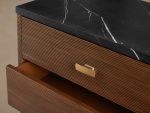 Giselle Six-Drawer Dresser Vintage Bedroom Chest Wood Entrance Storage Cabinet - Image 3