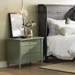 Henley Nightstand Solid Mahogany Nightside Tables With Three Drawers - Image 2
