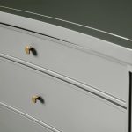 Henley Nightstand Solid Mahogany Nightside Tables With Three Drawers - Image 5