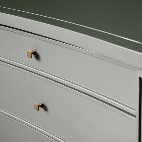 Henley Nightstand Solid Mahogany Nightside Tables With Three Drawers - Image 5