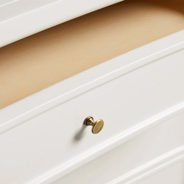 Henley Nightstand Solid Mahogany Nightside Tables With Three Drawers - Image 9
