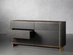 Mihaela Mihaela Six-Drawer Chest Wood Water-Based Dresser Cabinet - Image 3