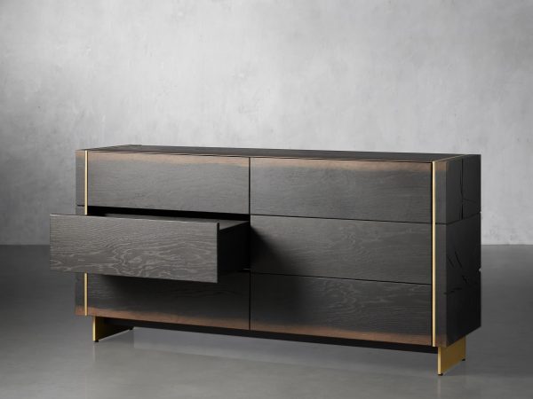 Mihaela Mihaela Six-Drawer Chest Wood Water-Based Dresser Cabinet - Image 3