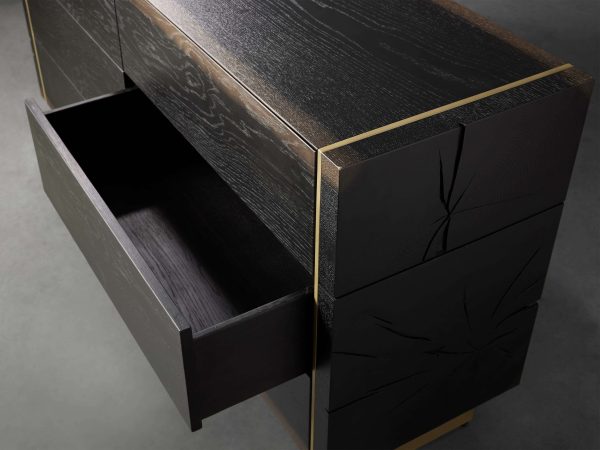 Mihaela Mihaela Six-Drawer Chest Wood Water-Based Dresser Cabinet - Image 4